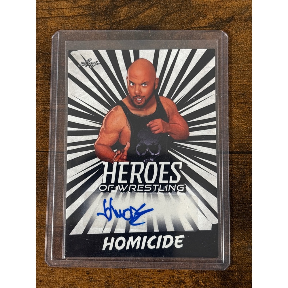 2023 Leaf Heroes of Wrestling Homicide Autograph Signed Card BA-H1 Blue Ink